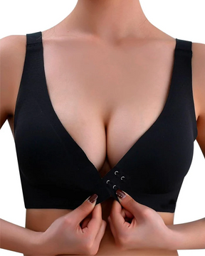 Brasier push up para mujer Push Up Cobertura completa Cuello en V Halter sexy