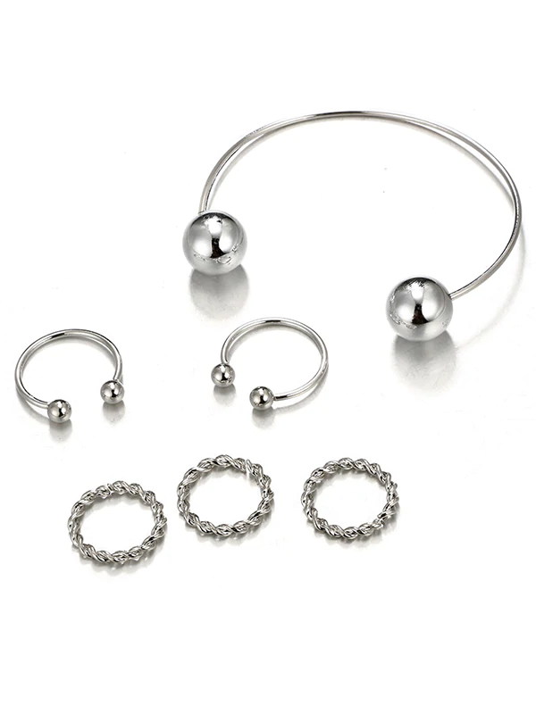 Accesorios De Anillos Aolly Vintage De Moda