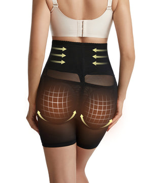 Ropa interior acolchada levantadora de glúteos para mujer, almohadillas para la cadera, pantalones cortos moldeadores, bragas con Control de barriga sin costuras