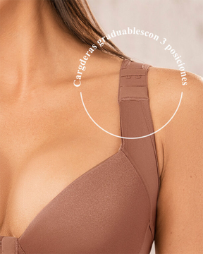 Mujer Push Up Back Support Cierre frontal Gancho Figura completa Bras Postura