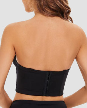 Brasier bandeau con espalda baja y espalda descubierta