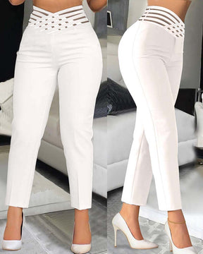 Pantalones cónicos Commuter con cinturón recortado