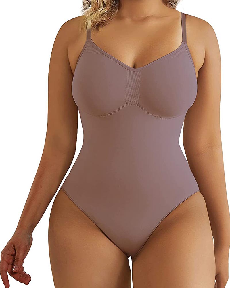 Mono ajustado con realce de cadera y tanga triangular, prenda moldeadora sin costuras (preventa)