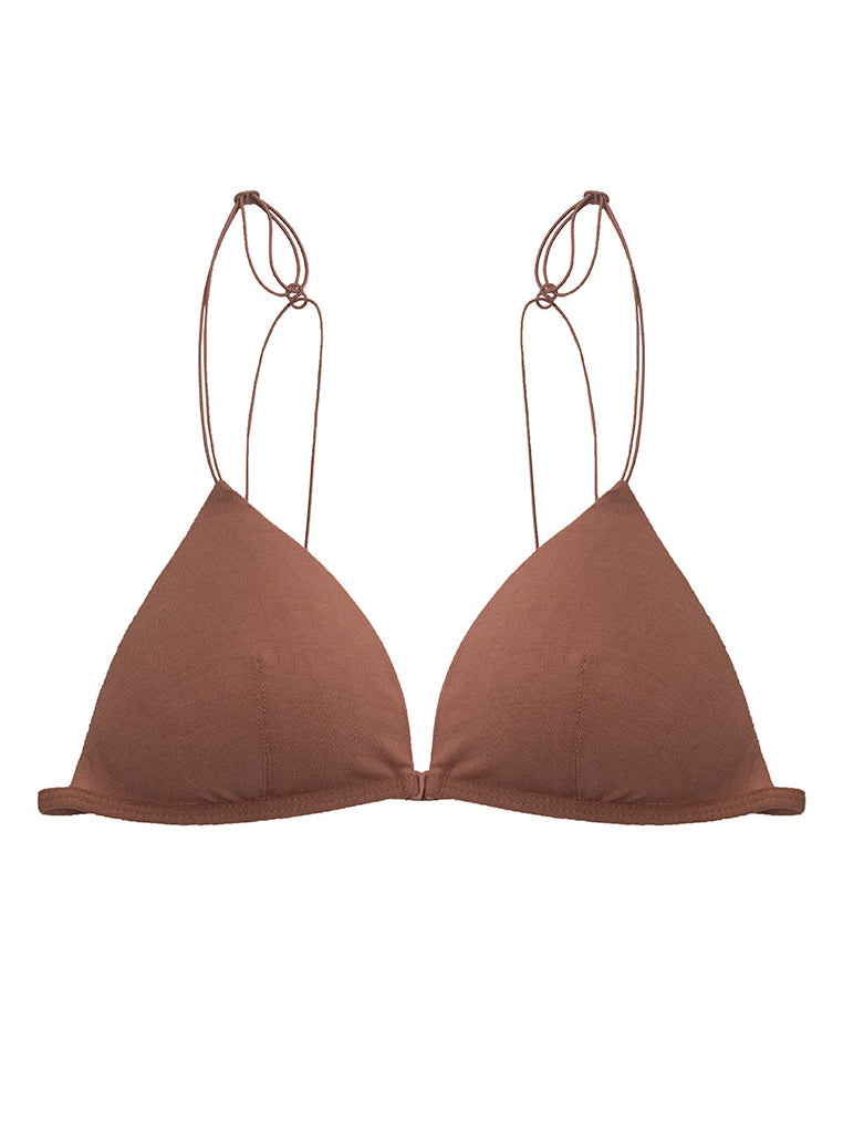 Brasier de ropa interior con botón frontal francés