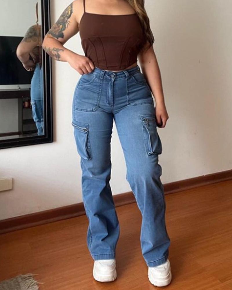Jeans Baggy Bolsillos