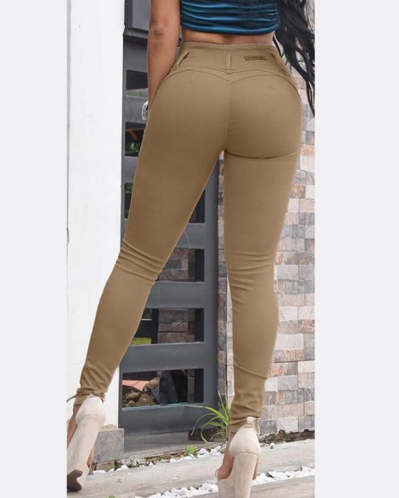 Leggings casuales de cintura alta