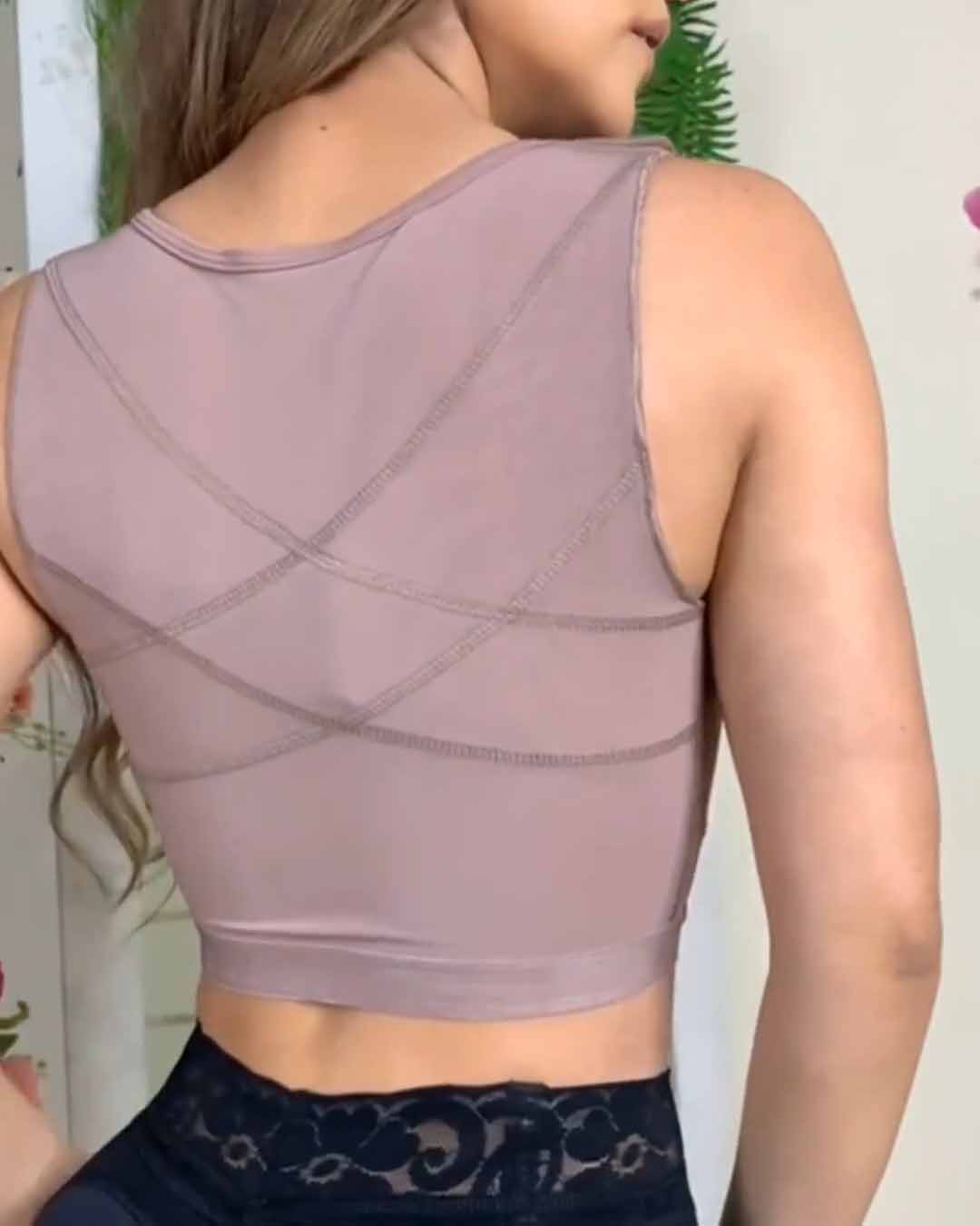 Brasier moldeador push-up de compresión firme
