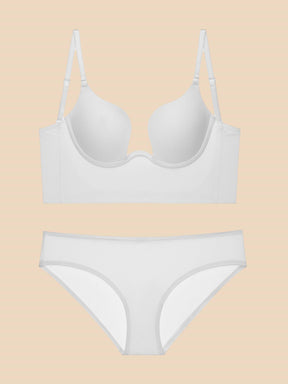 Liftup low back plunge bra brasier con relleno ligero que realza el escote ropa interior