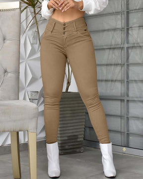 Leggings casuales de cintura alta