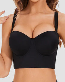 Brasier bandeau con espalda baja y espalda descubierta
