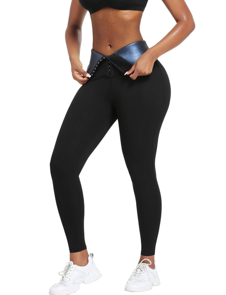 LEGGINGS CON CONTROL DE BARRIGA DE NEOPRENO AZUL