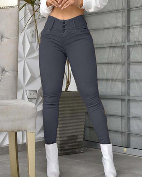 Leggings casuales de cintura alta