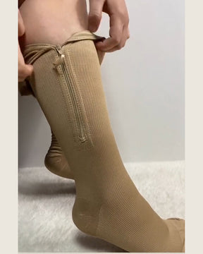 Nuevos calcetines elásticos con cremallera de compresión
