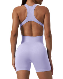 Mono sin costuras de una pieza para yoga, ajustado, elástico, para levantamiento de cadera