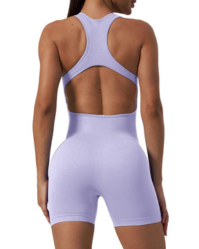Mono sin costuras de una pieza para yoga, ajustado, elástico, para levantamiento de cadera