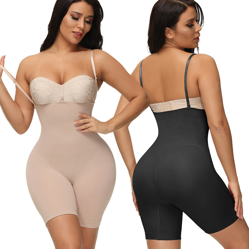 Fajas elásticas sin costuras de cintura alta para levantamiento de abdomen y cadera