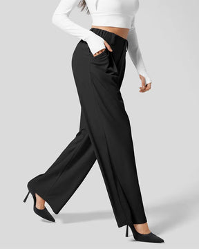 Pantalones de traje casual tipo gofre
