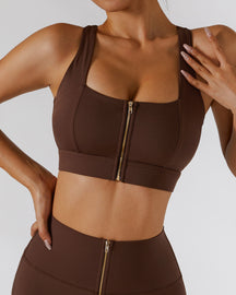 Chaleco de yoga con espalda hermosa a prueba de golpes push up brasier de fitness de alta resistencia