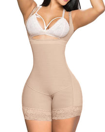 Faja lipoescultura invisible short espalda alta - linea ligera