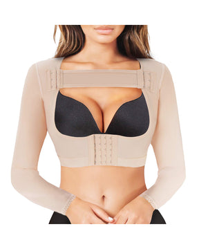 Women Upper Arm Shaper Post Surgical Compression Sleeves Slimmer Tops Posture Corrector Vest Shapewear