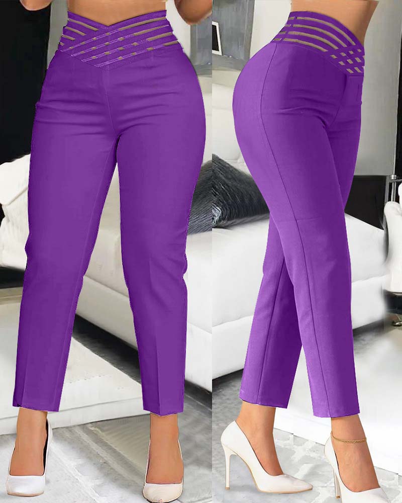 Pantalones cónicos Commuter con cinturón recortado