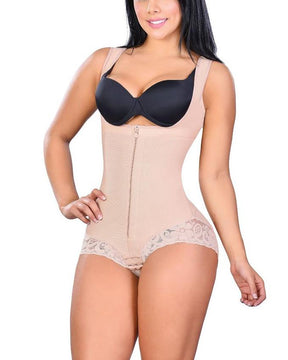 Bragas de compresión moldeadoras de cuerpo con correas gruesas y espalda alta - Línea de alta compresión