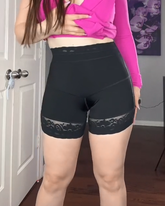 Shorts de tiro alto sin costuras para levantamiento de glúteos