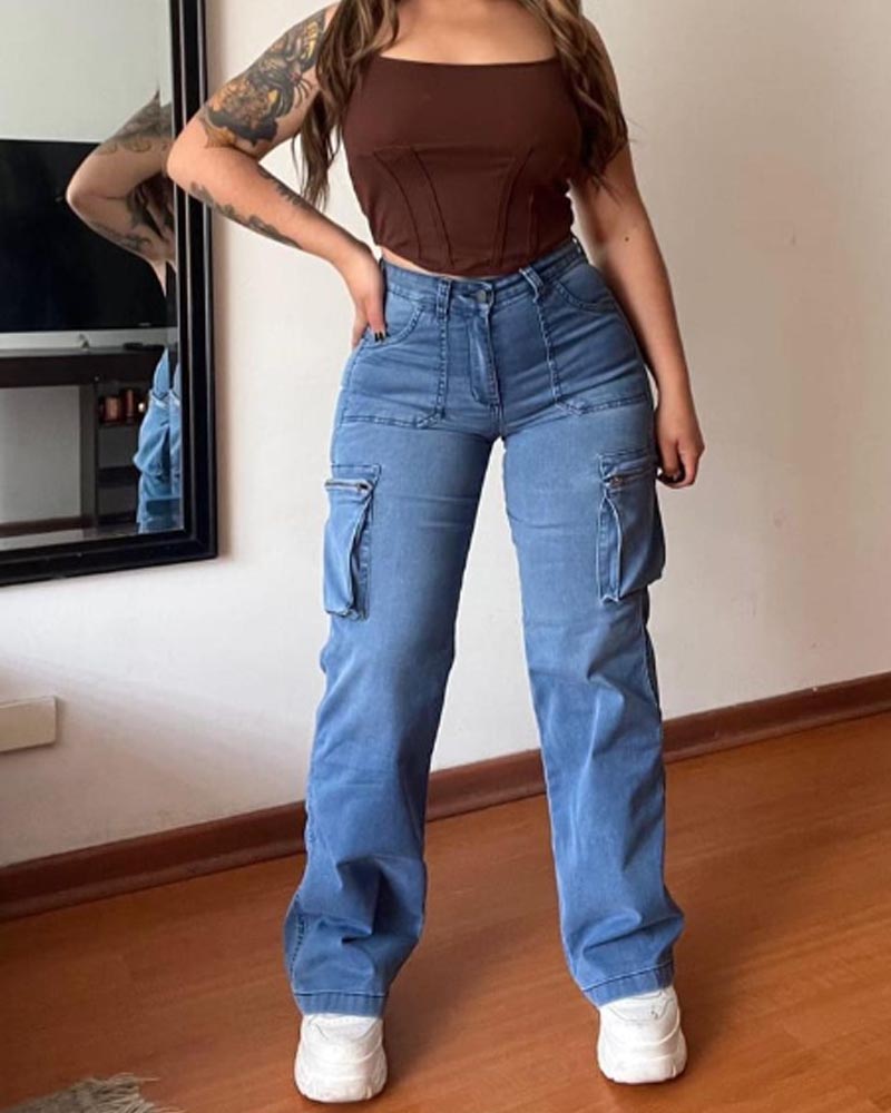 Jeans Baggy Bolsillos