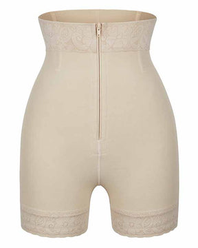 Pantalones cortos con control de barriga y push up de encaje