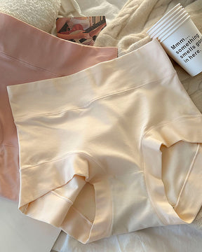 Ropa interior larga de algodón básico con cintura alta y levantamiento de vientre